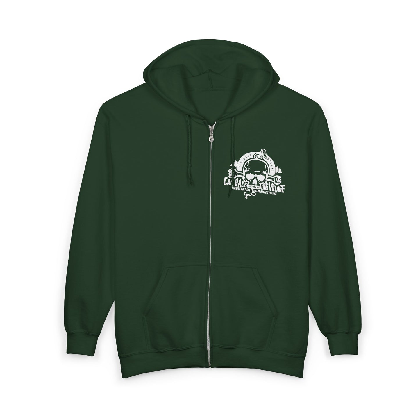 CHV Zip-Up Hoodie - Small Logo (dark mode)