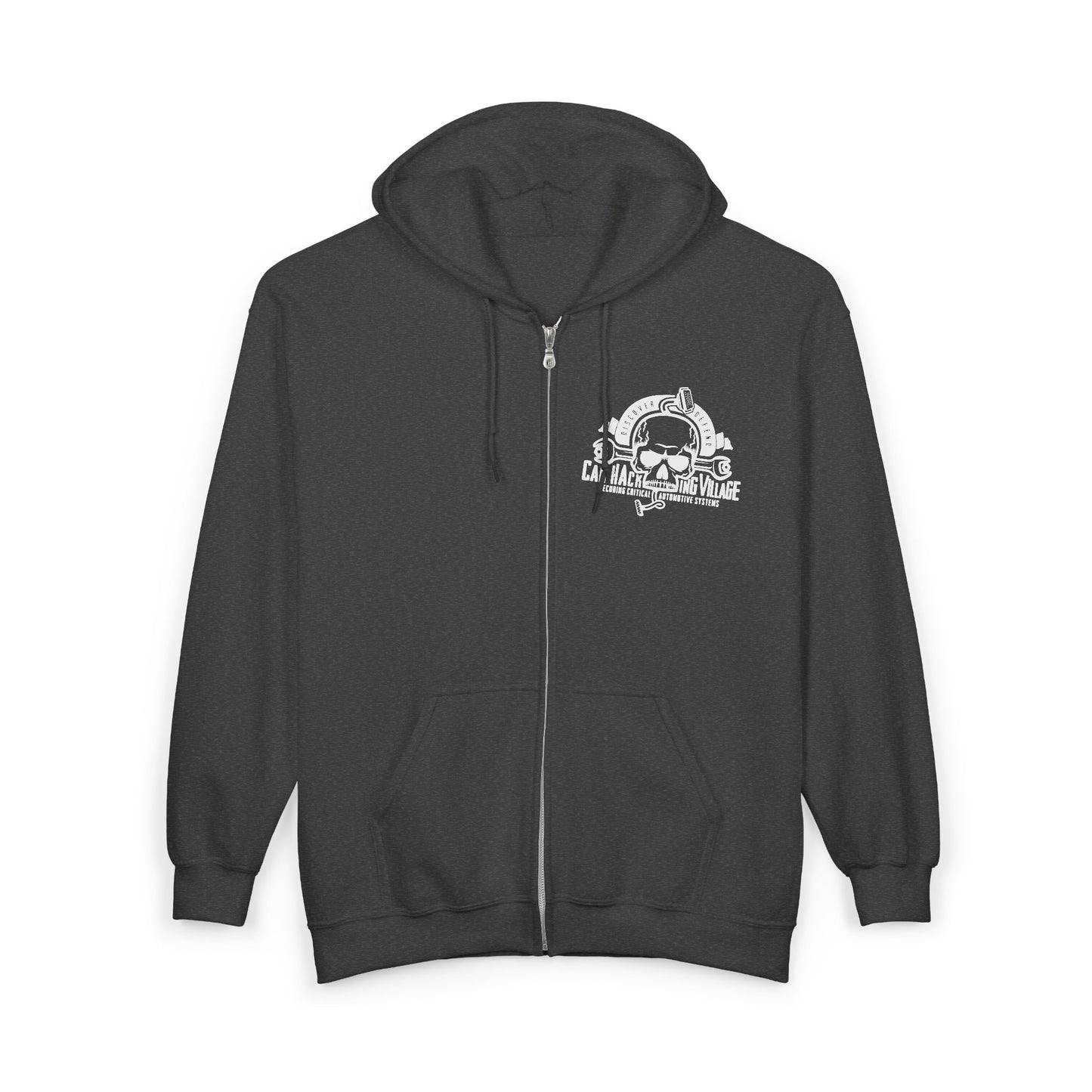 CHV Zip-Up Hoodie - Small Logo (dark mode)