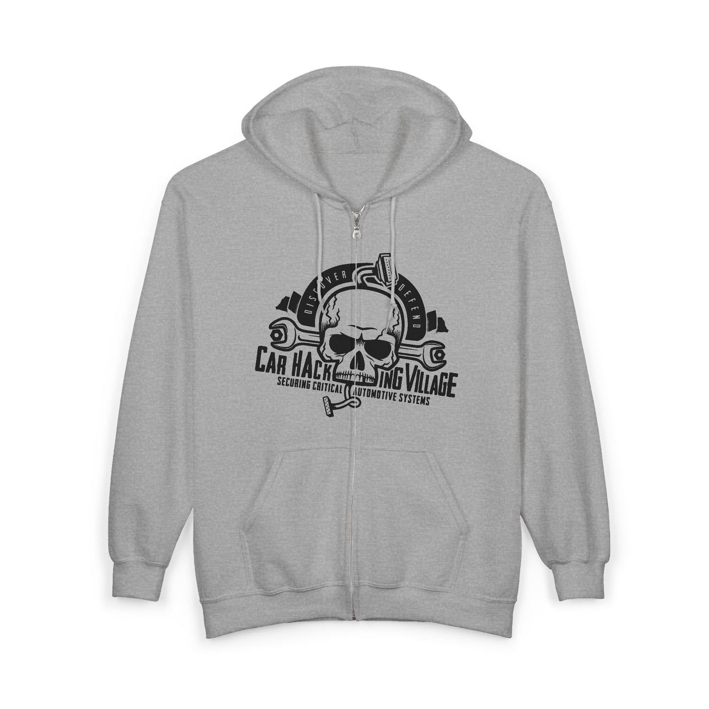 CHV Zip-Up Hoodie - Large Logo (light mode)
