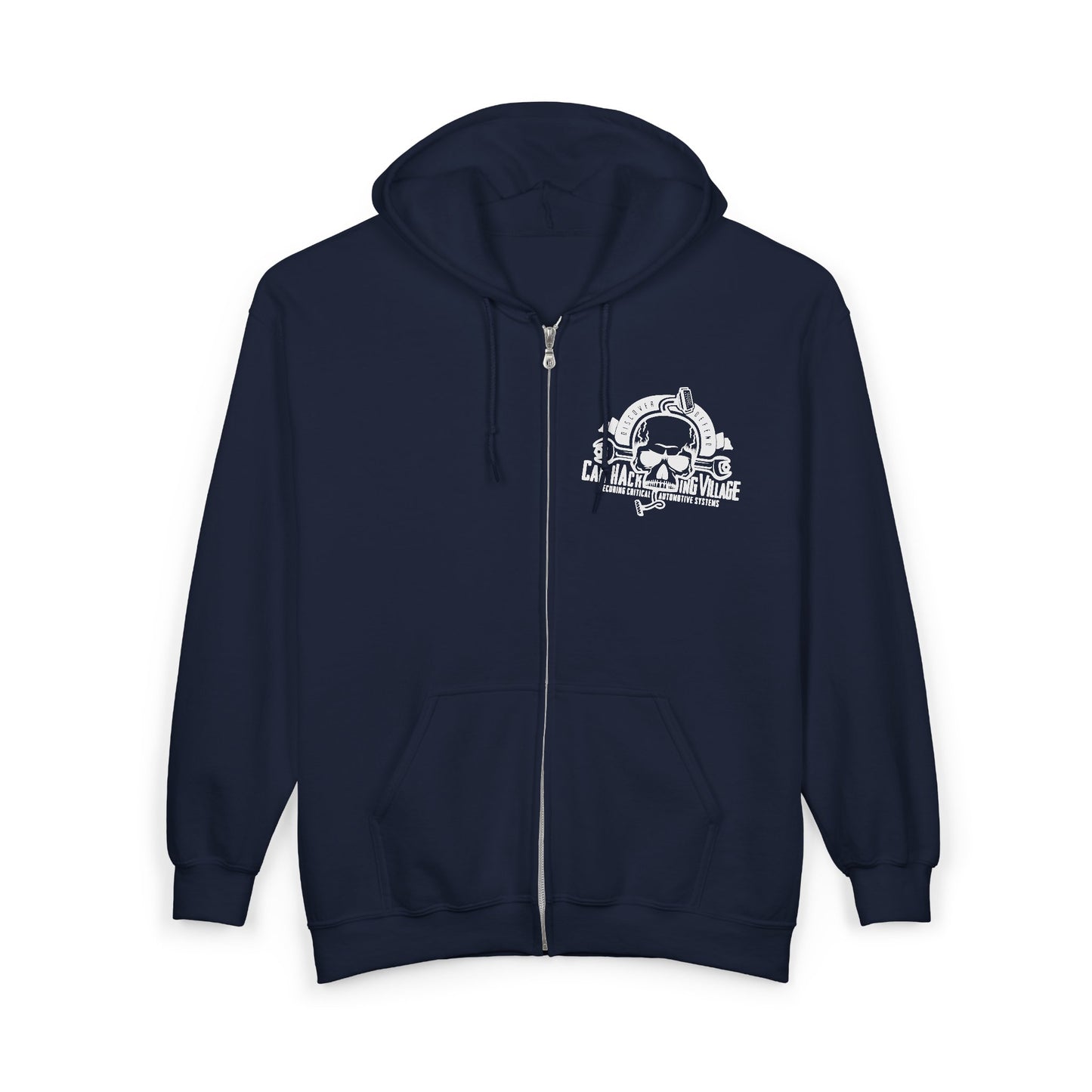 CHV Zip-Up Hoodie - Small Logo (dark mode)