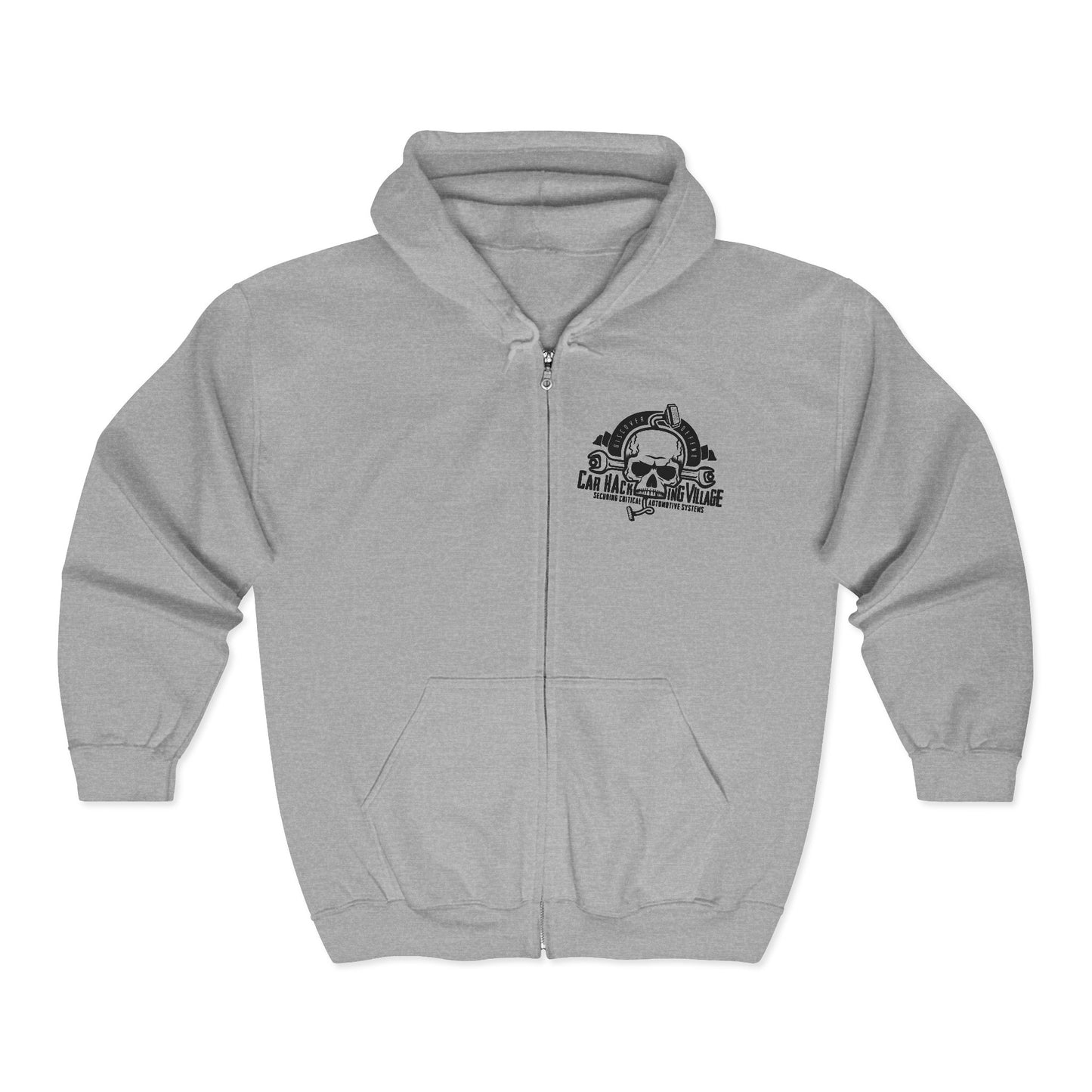 CHV Zip-Up Hoodie - Small Logo (light mode)