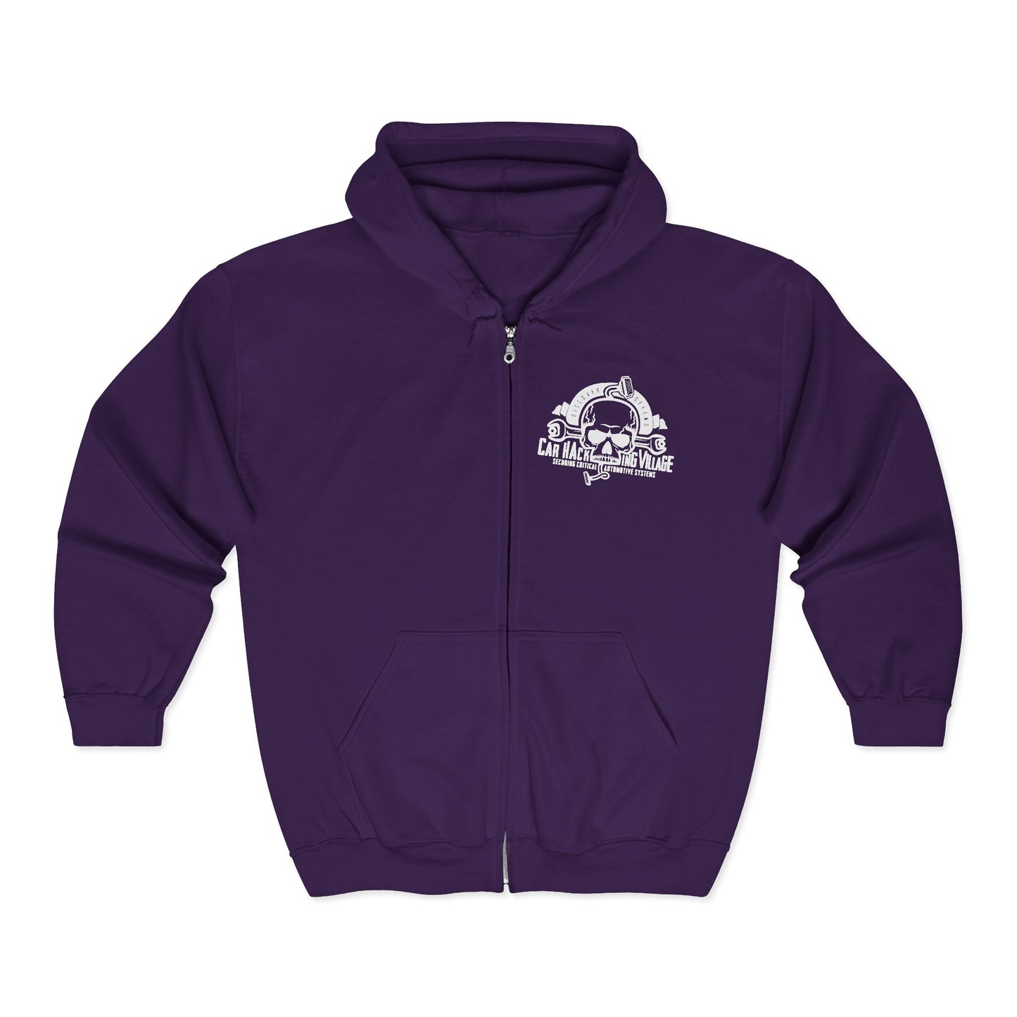 CHV Zip-Up Hoodie - Small Logo (dark mode)