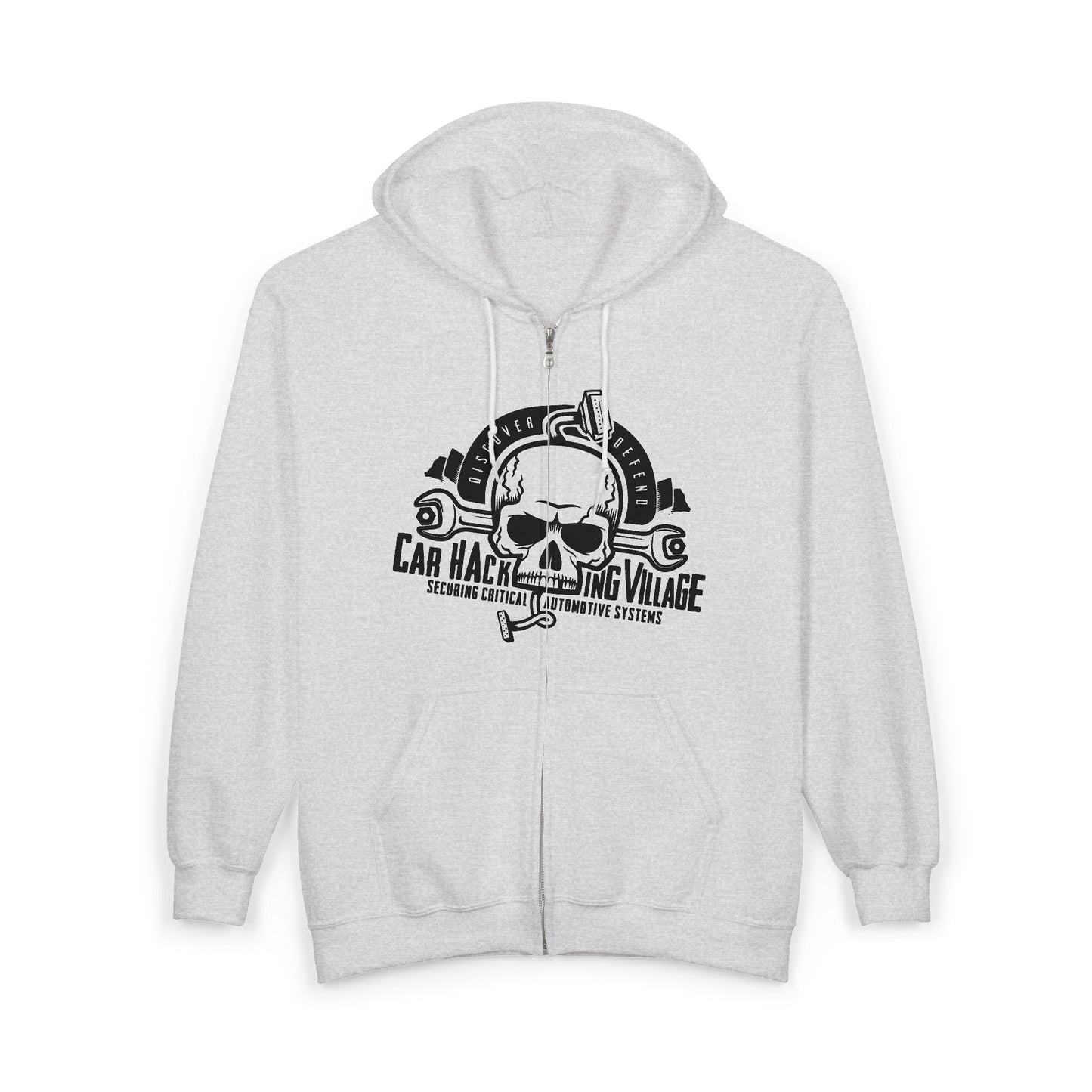 CHV Zip-Up Hoodie - Large Logo (light mode)