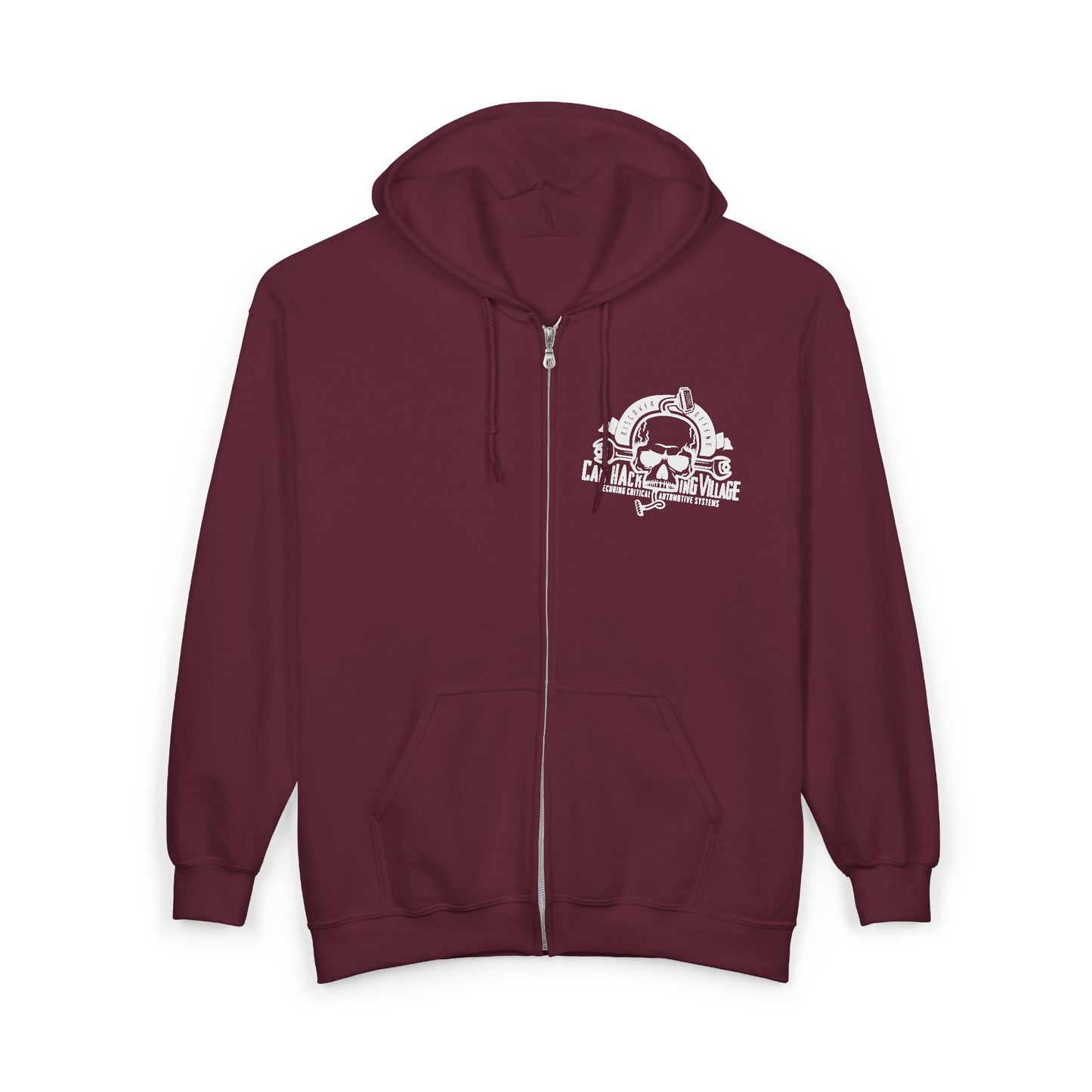 CHV Zip-Up Hoodie - Small Logo (dark mode)