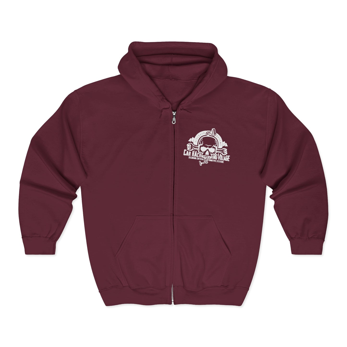 CHV Zip-Up Hoodie - Small Logo (dark mode)