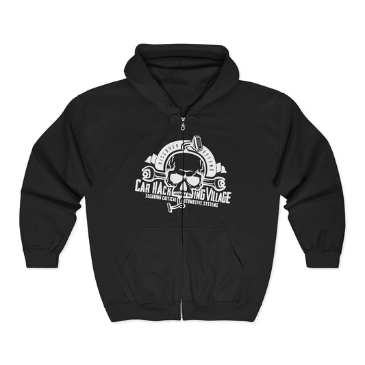 CHV Zip-Up Hoodie - Large Logo (dark mode)